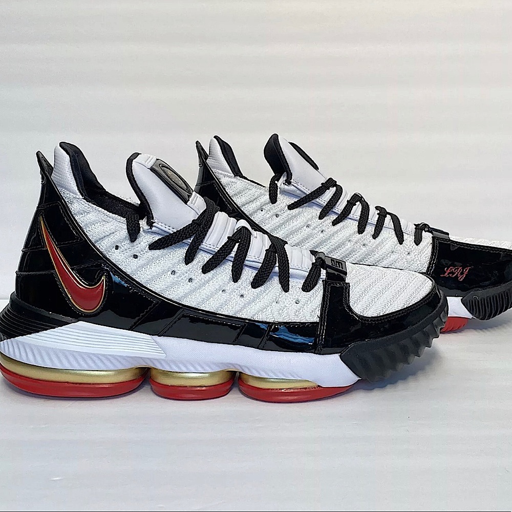 Nike Lebron XVI SB 16 "Remix" White Black Red Gold